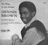Dennis Brown - No man is an island Dennis Brown - No man is an island album cover
